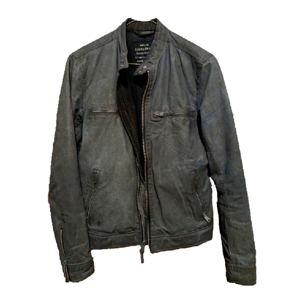 Lucky Brand Bonneville Racer Waxed Canvas Jacket